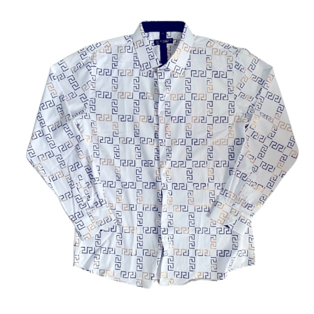 CHUXX Italy Designed Men’s White Casual Shirt Size L